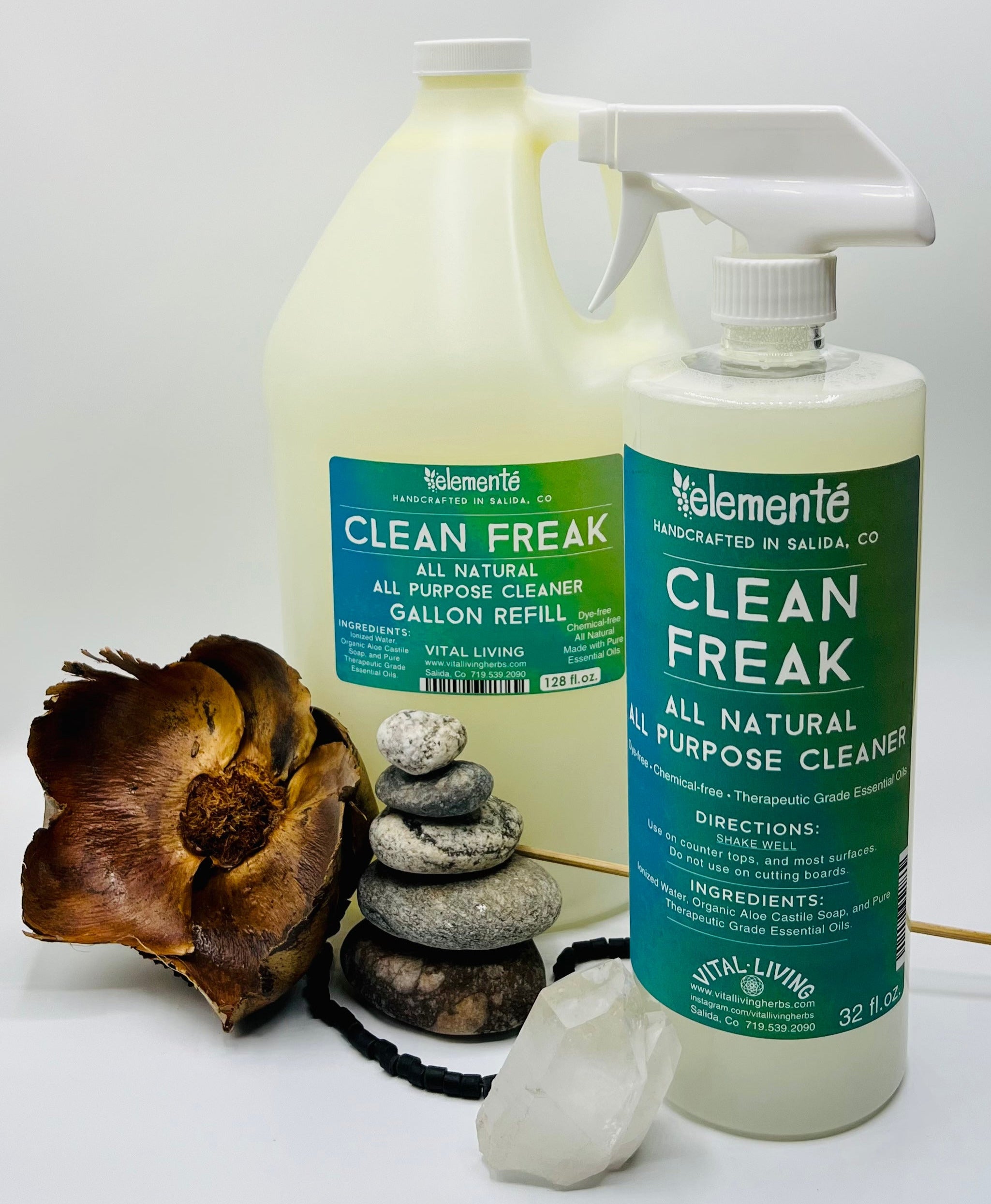 Clean Freak All Purpose Cleaner  Vital Living Herbs And Nutrition