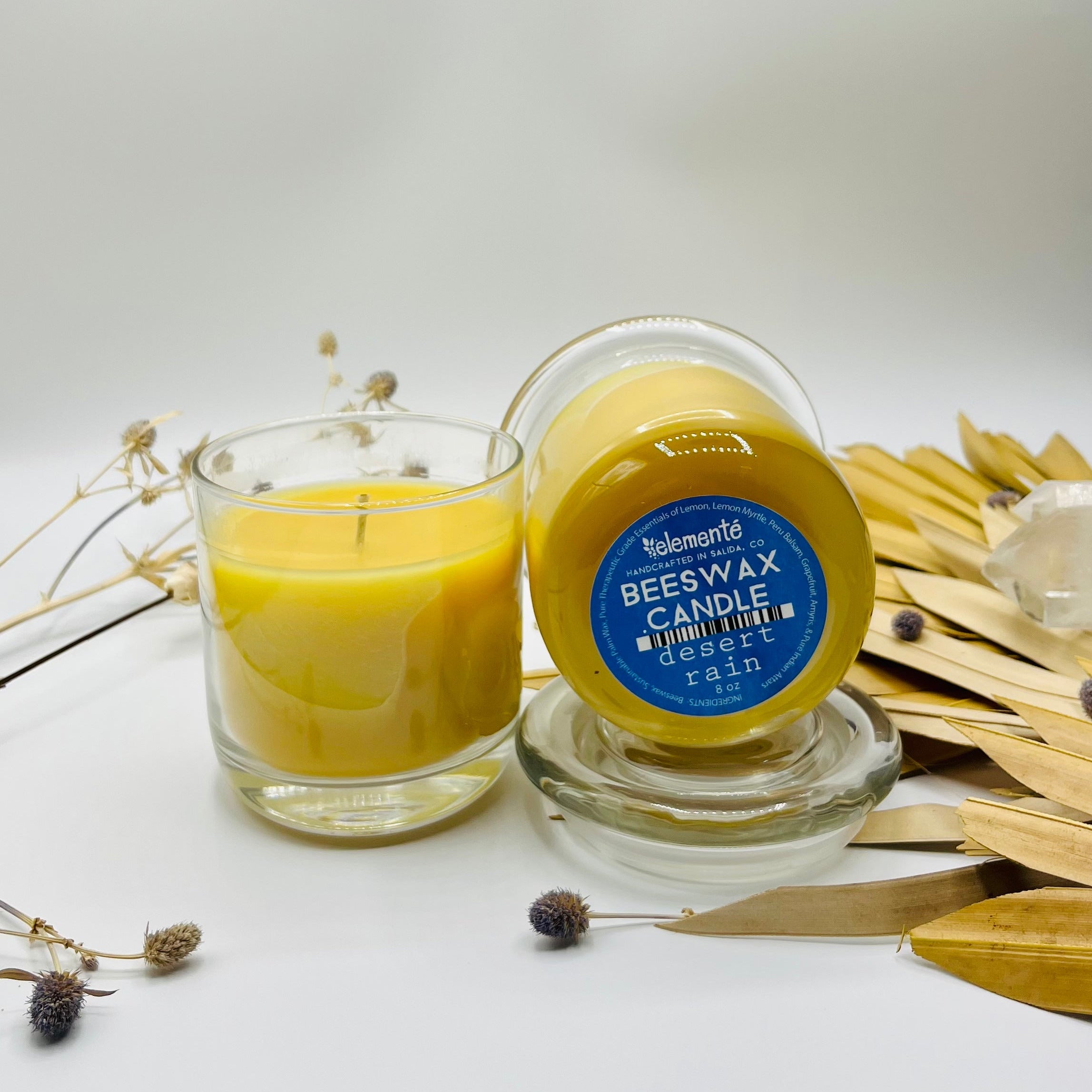 Desert Rain Beeswax Candle  Vital Living Herbs And Nutrition